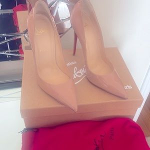 Louboutin shoes, nude size 39